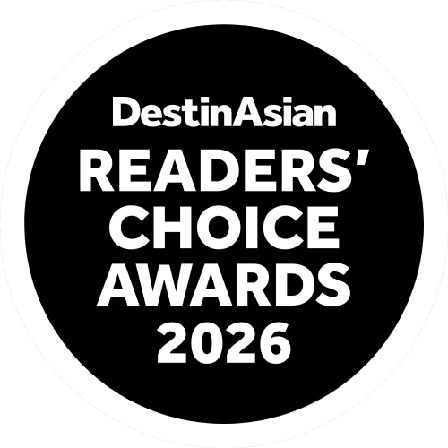 black and white destinasian readers choice logo