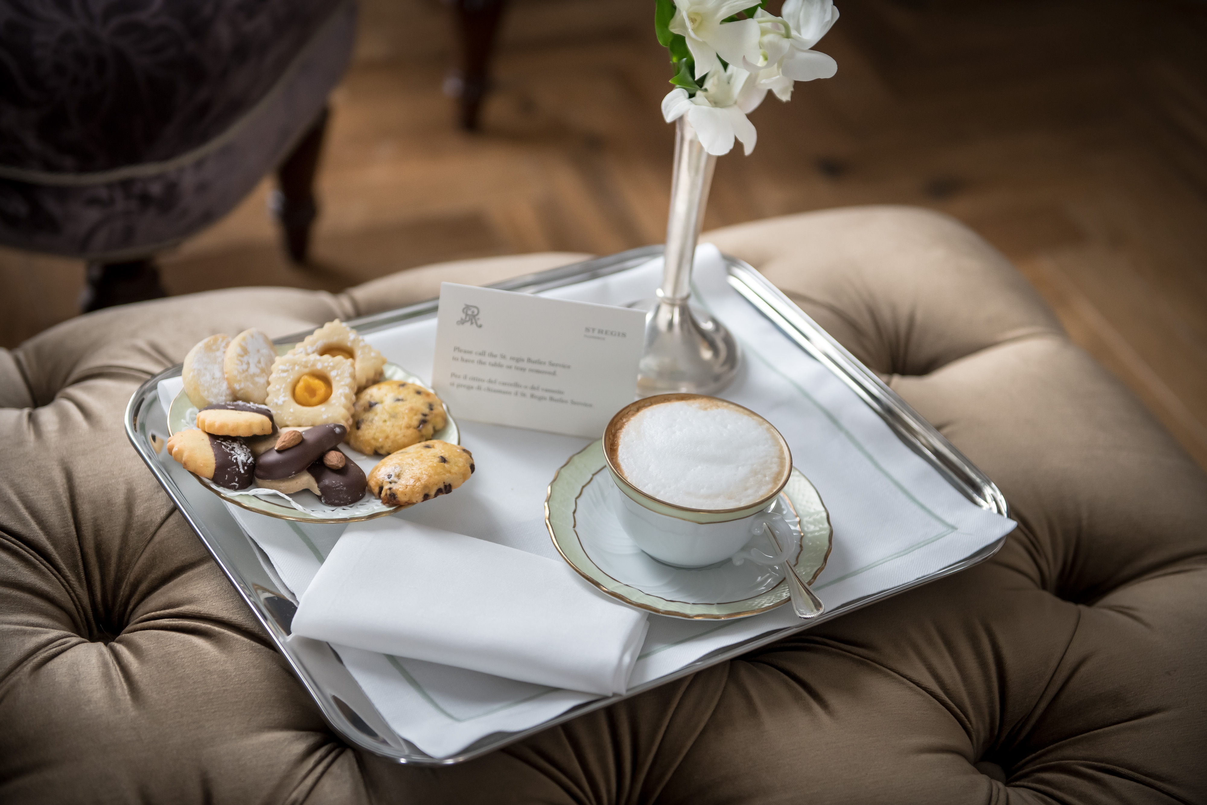 A tray of refreshments